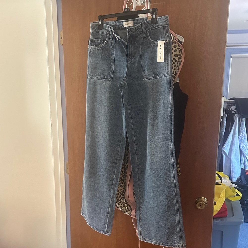 PacSun Blue Wide Leg Jeans